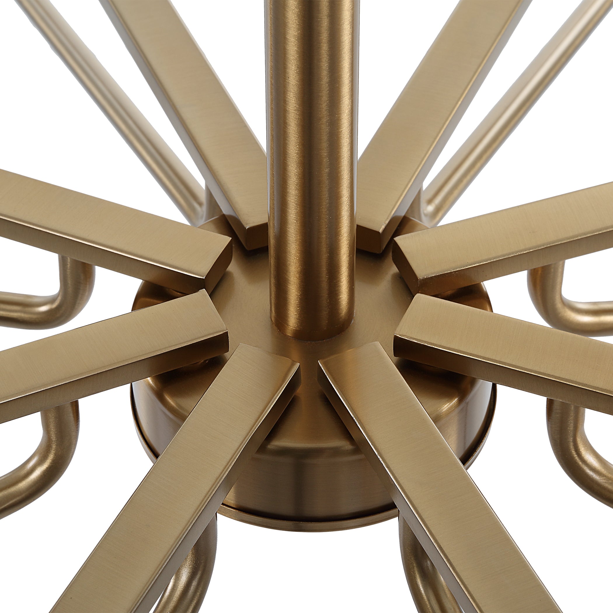 Uttermost Lighting Uttermost Lassen 8 Light Brass Chandelier