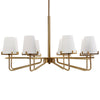 Uttermost Lighting Uttermost Lassen 8 Light Brass Chandelier