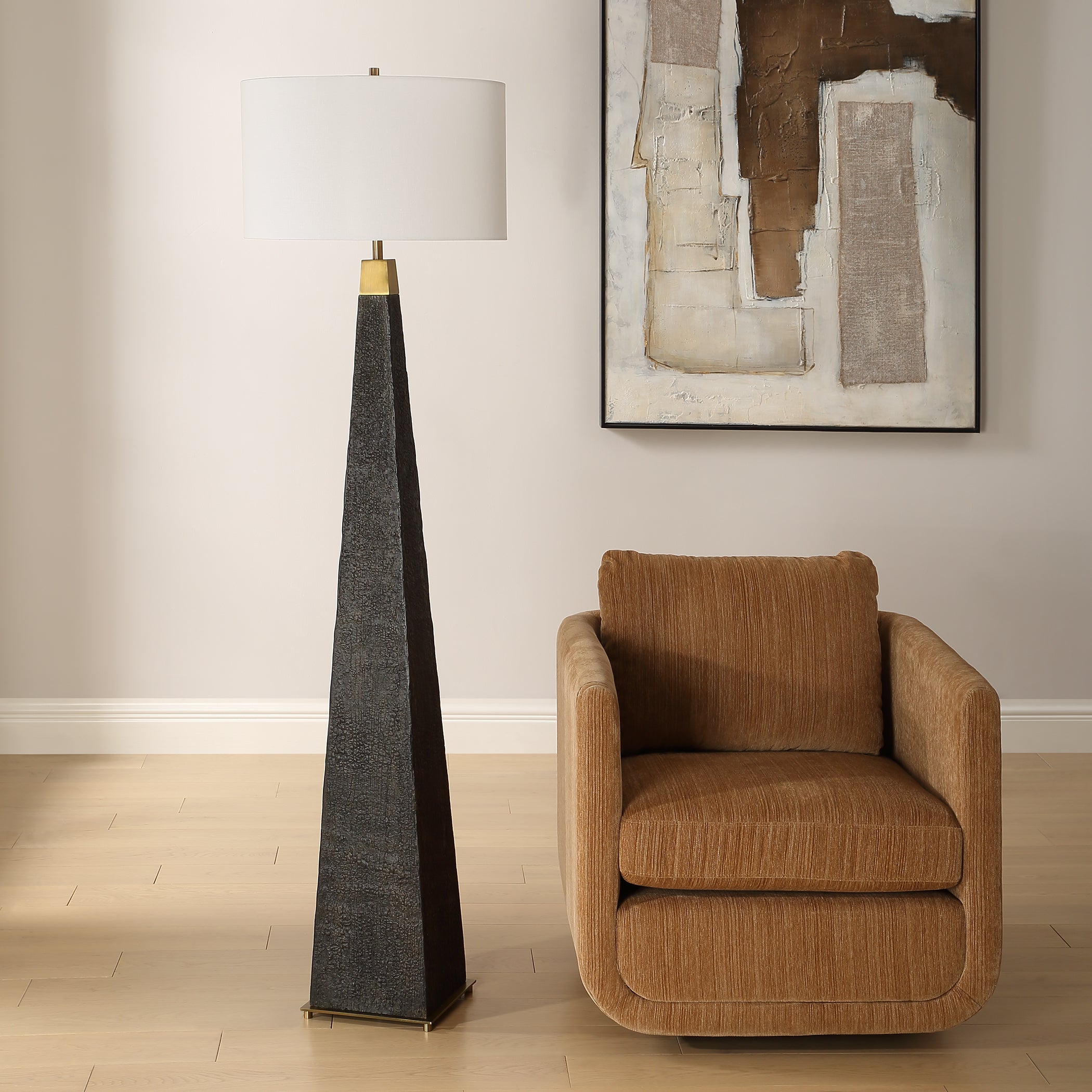 Uttermost Lighting Uttermost Lathey Tapered Floor Lamp