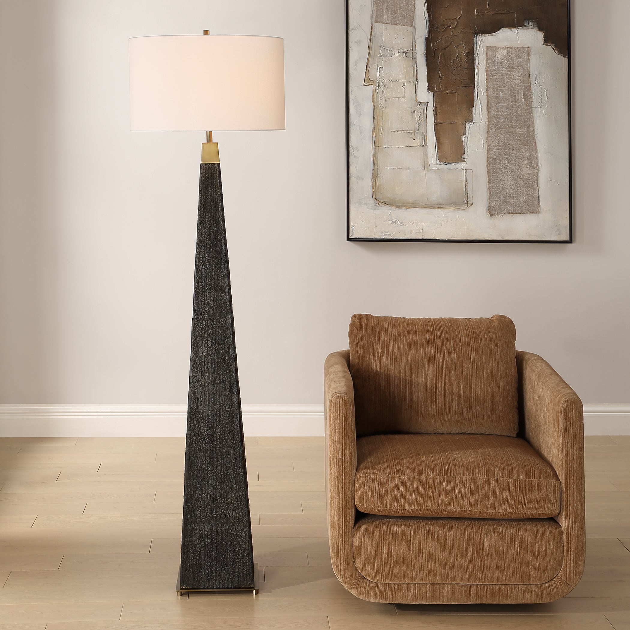 Uttermost Lighting Uttermost Lathey Tapered Floor Lamp