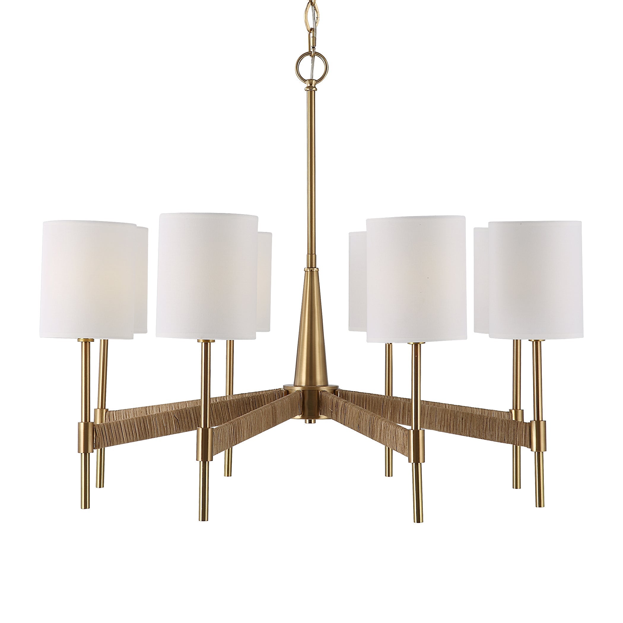 Uttermost Home Decor Uttermost Lautoka Rattan 8 Light Chandelier