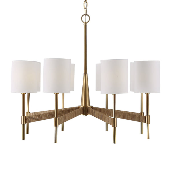 Uttermost Home Decor Uttermost Lautoka Rattan 8 Light Chandelier