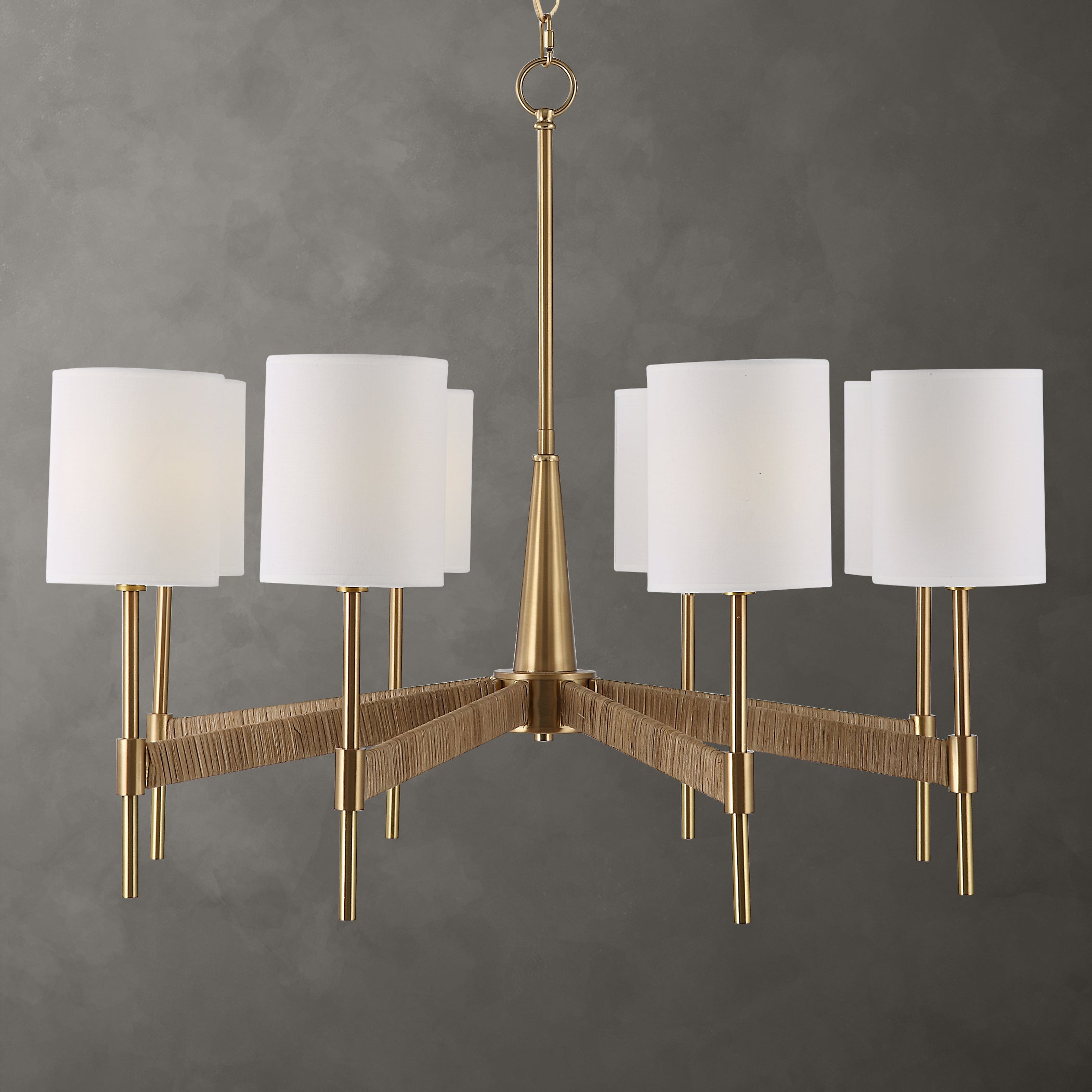 Uttermost Home Decor Uttermost Lautoka Rattan 8 Light Chandelier