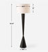 Uttermost Lighting Uttermost Layla Black Tapered Floor Lamp