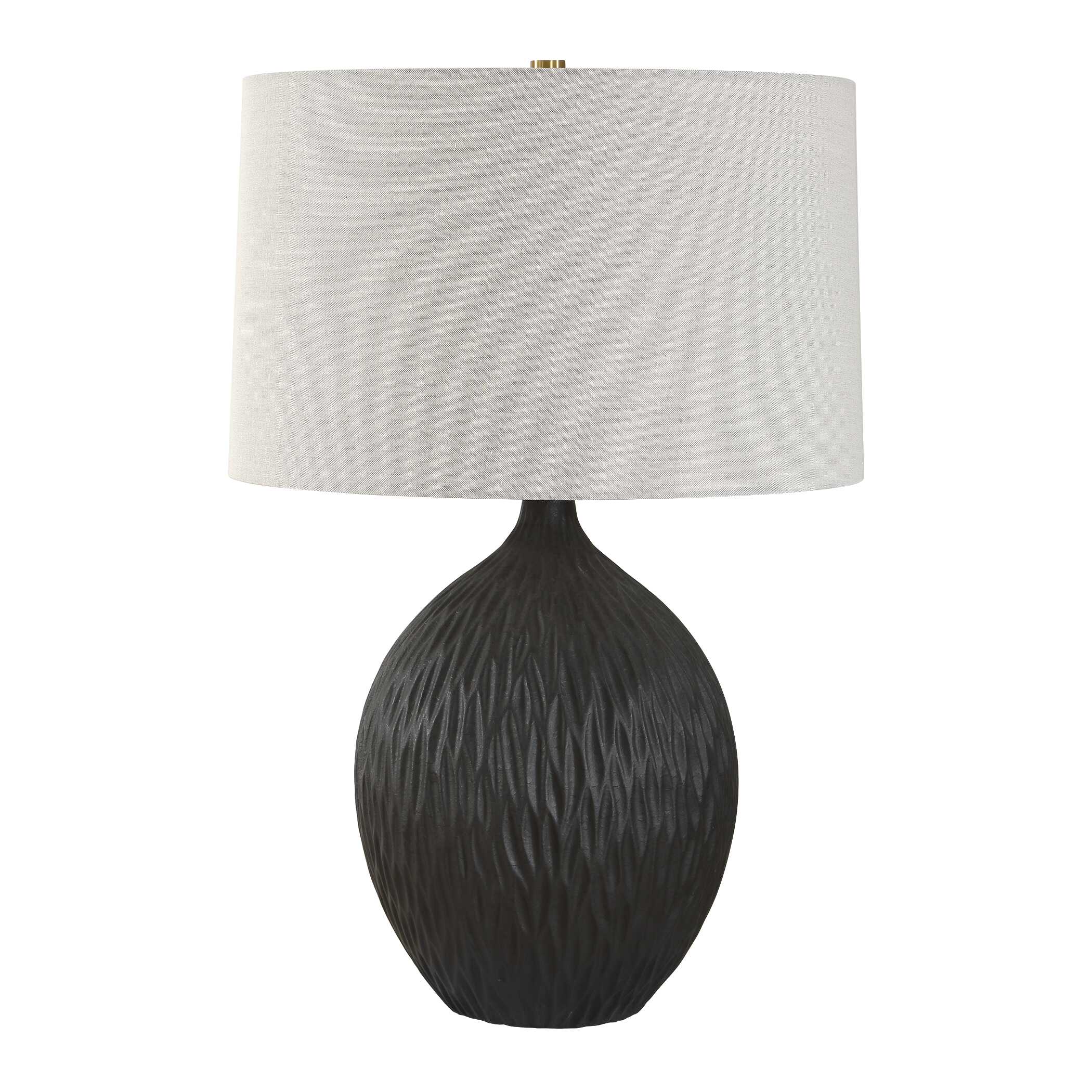 Uttermost Uttermost Levee Satin Black Table Lamp