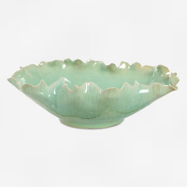 Uttermost Home Decor Uttermost Lila Green Glass Bowl