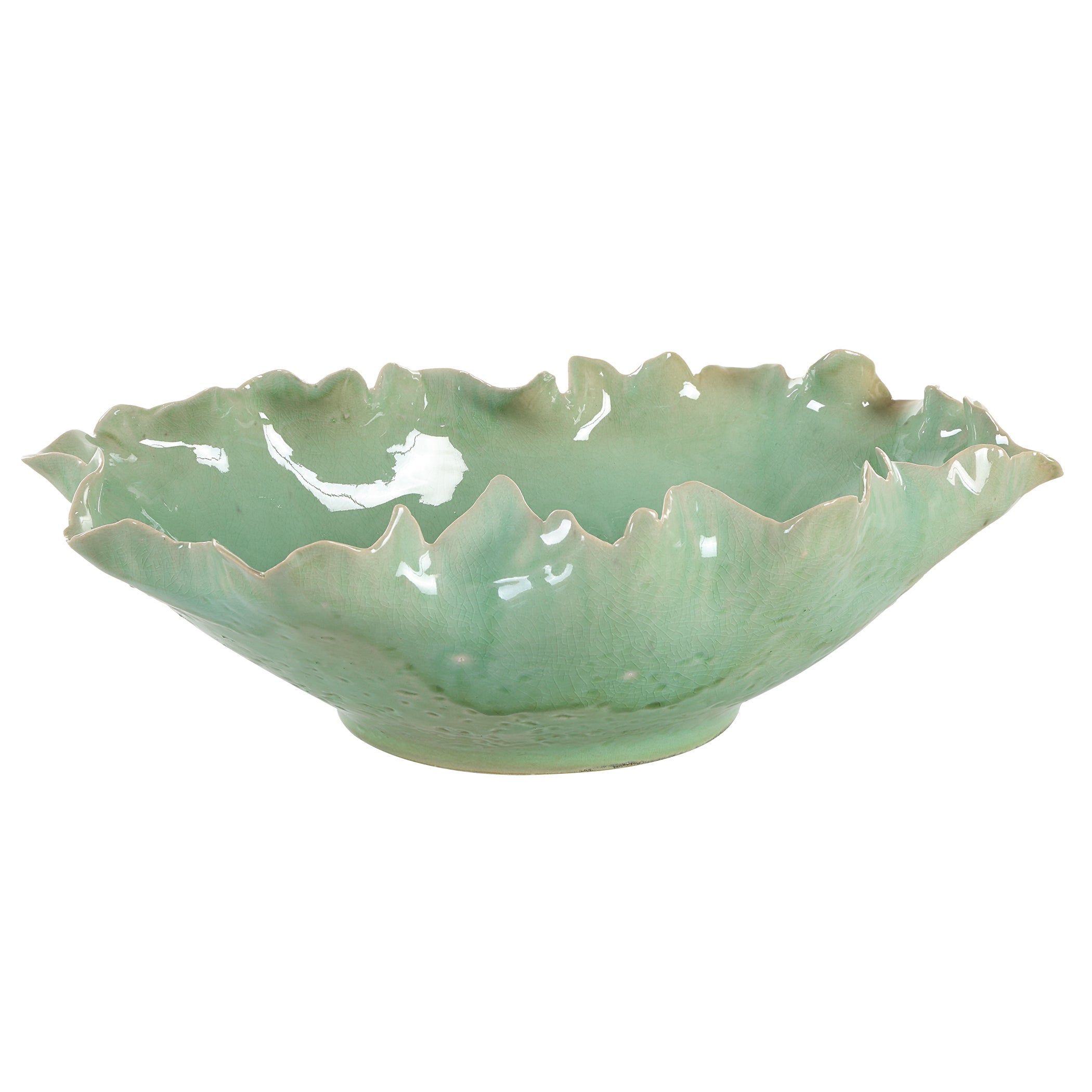 Uttermost Home Decor Uttermost Lila Green Glass Bowl