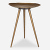 Uttermost Furniture Uttermost Lily Pad Antique Brass Accent Table