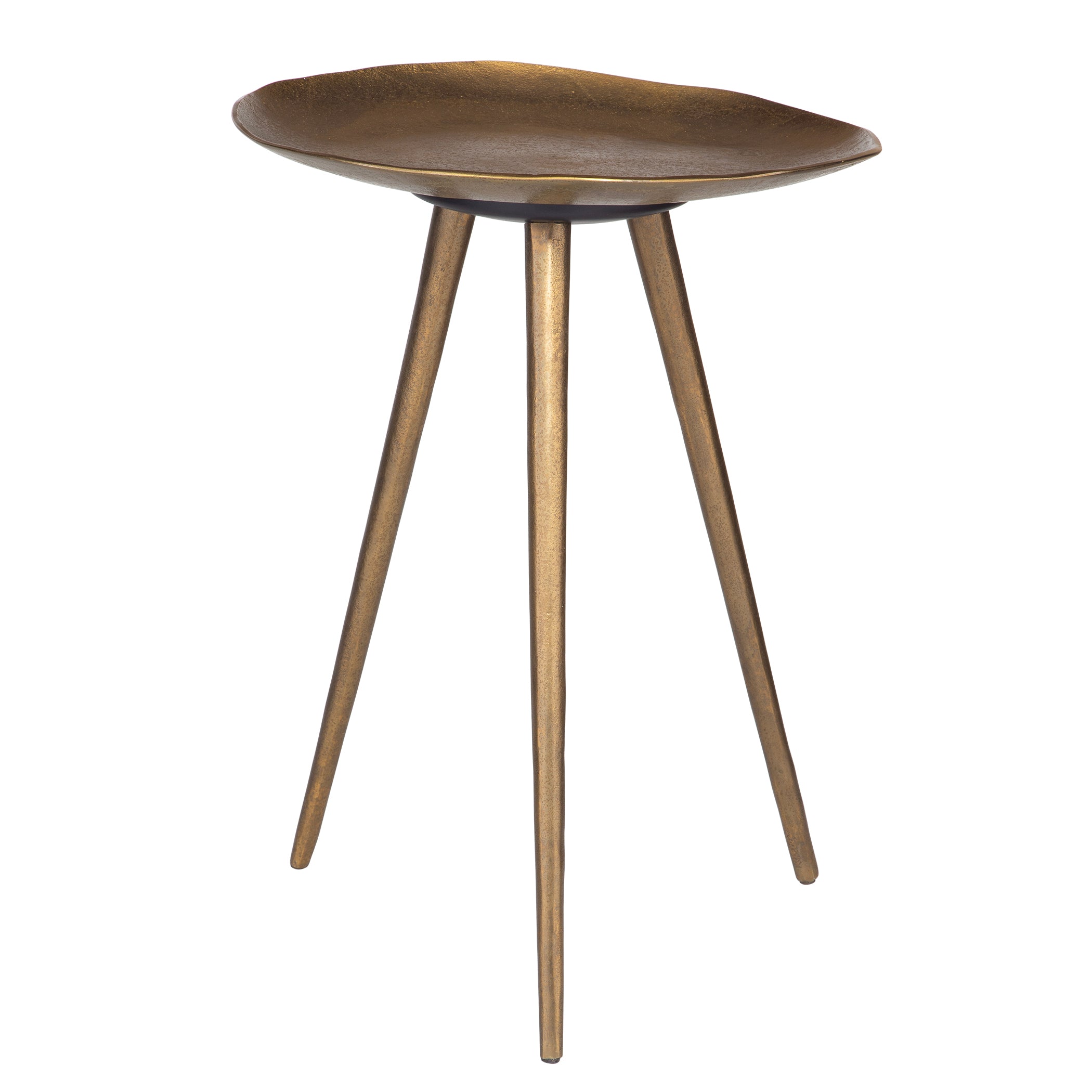 Uttermost Furniture Uttermost Lily Pad Antique Brass Accent Table
