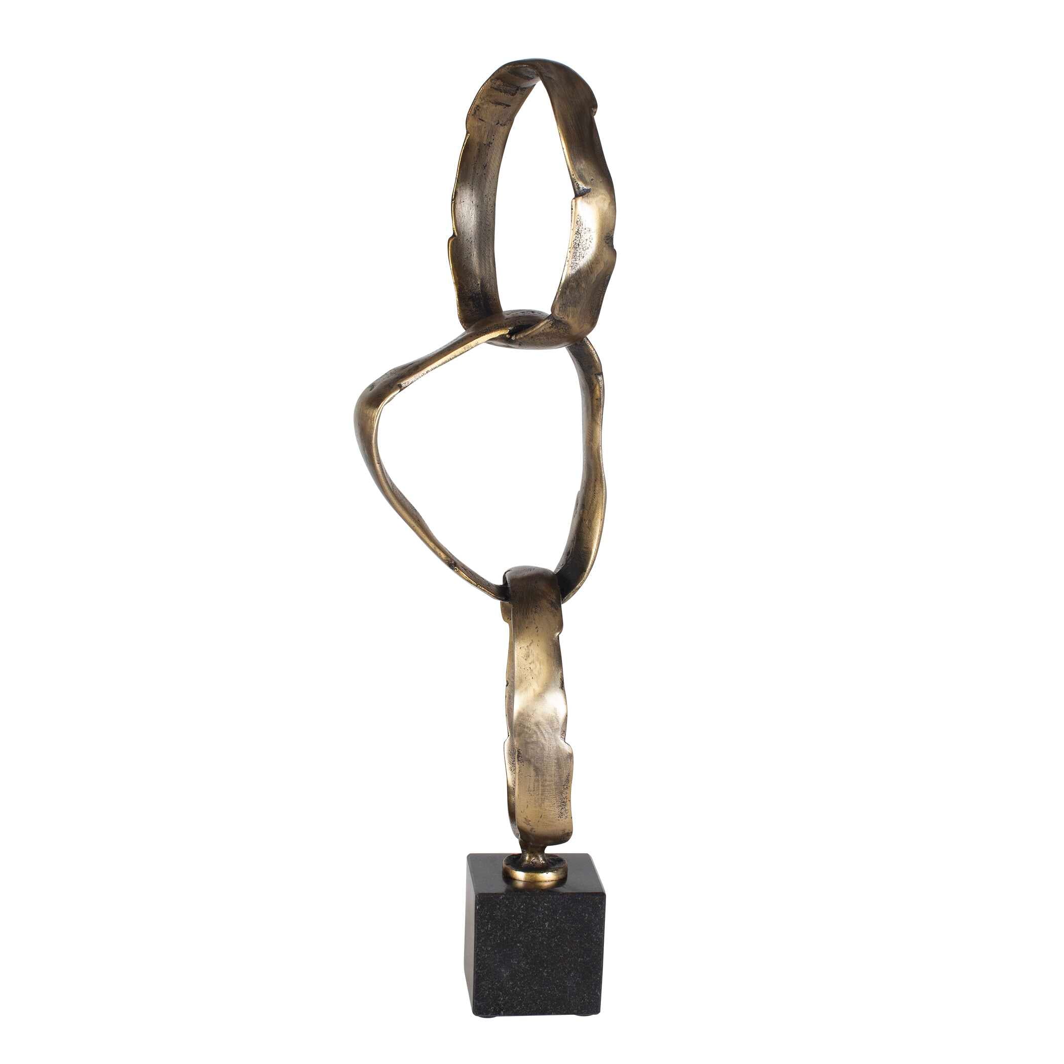 Uttermost Home Decor Uttermost Loopform Brass Ring Sculpture