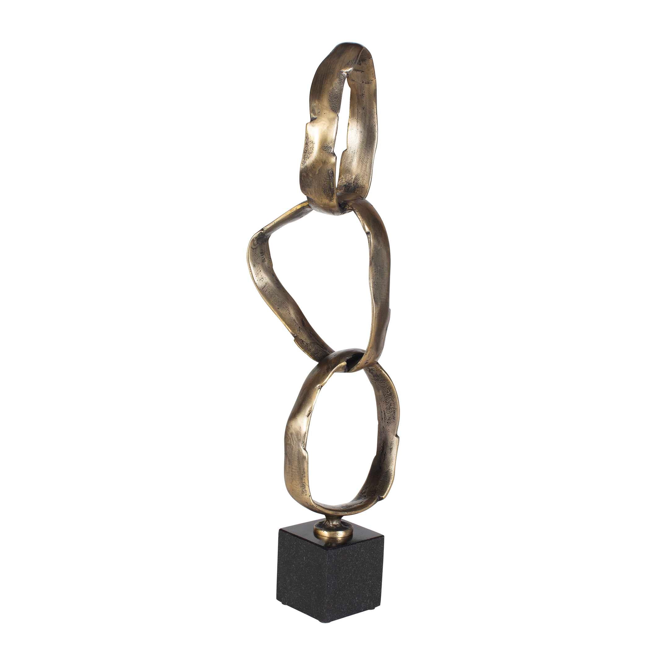 Uttermost Home Decor Uttermost Loopform Brass Ring Sculpture