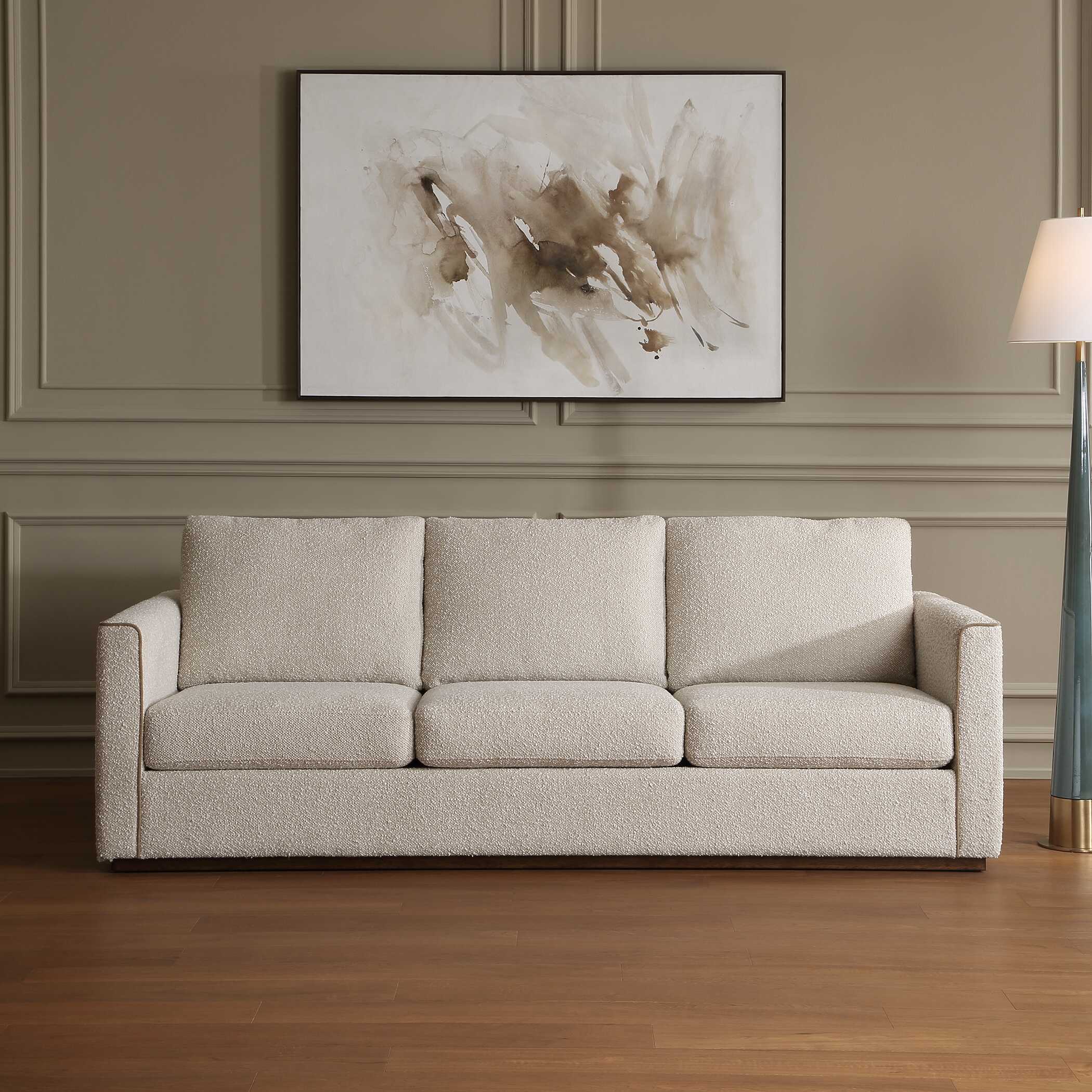 Uttermost Furniture Uttermost Lorien Cream Boucle Sofa