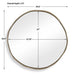 Uttermost Home Decor Uttermost Lowen Round Brass Mirror