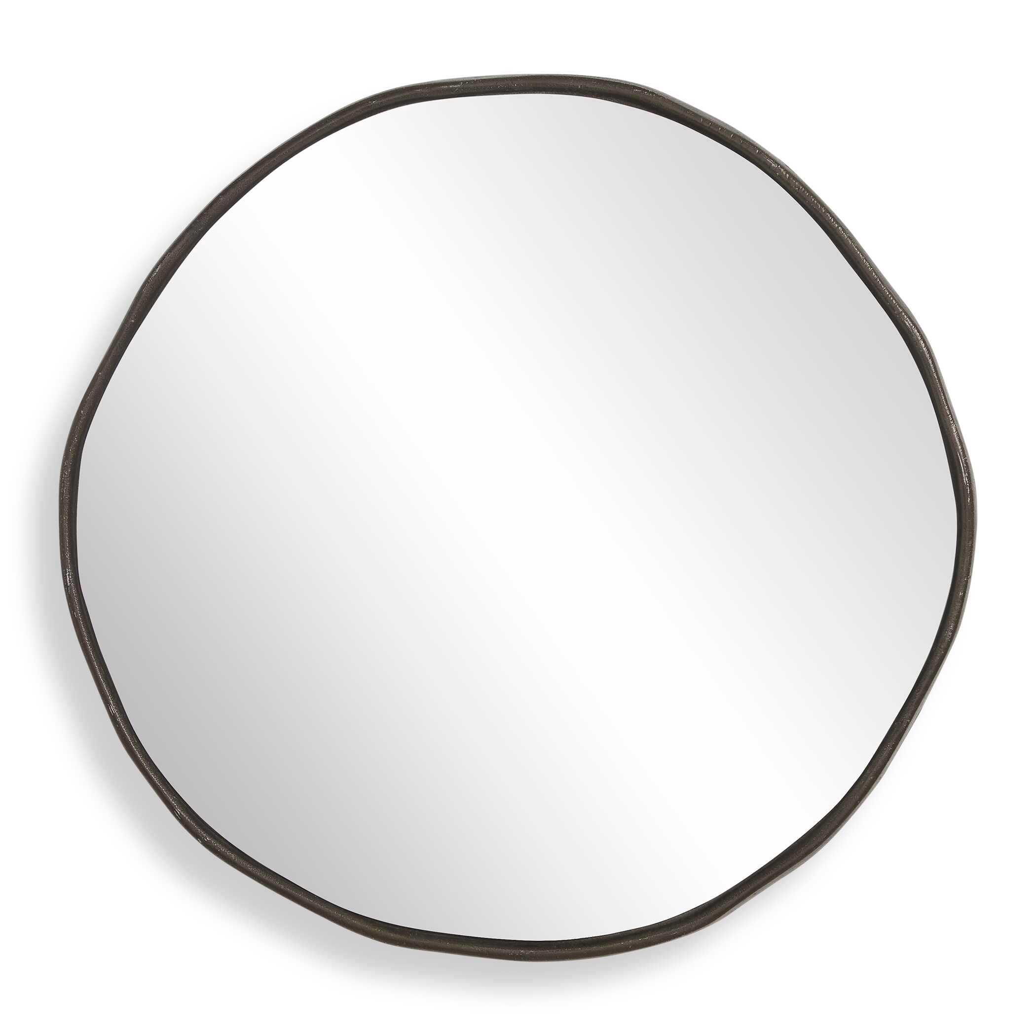 Uttermost Home Decor Uttermost Lowen Round Bronze Mirror