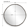 Uttermost Home Decor Uttermost Lowen Round Bronze Mirror