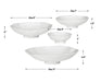 Uttermost Home Decor Uttermost Lucky Coins White Metal Wall Bowls, S/4