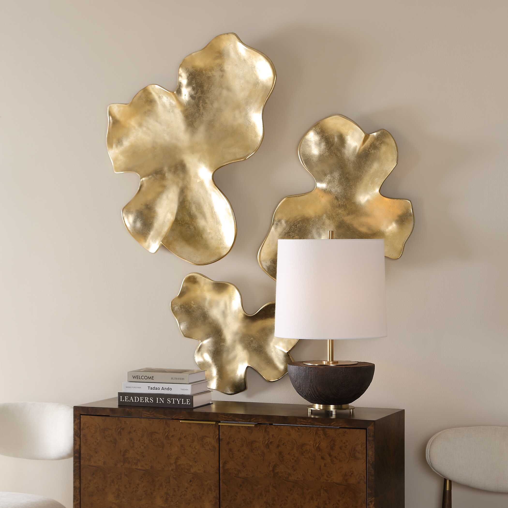 Uttermost Home Decor Uttermost Lumina Gold Wall Decor, S/3