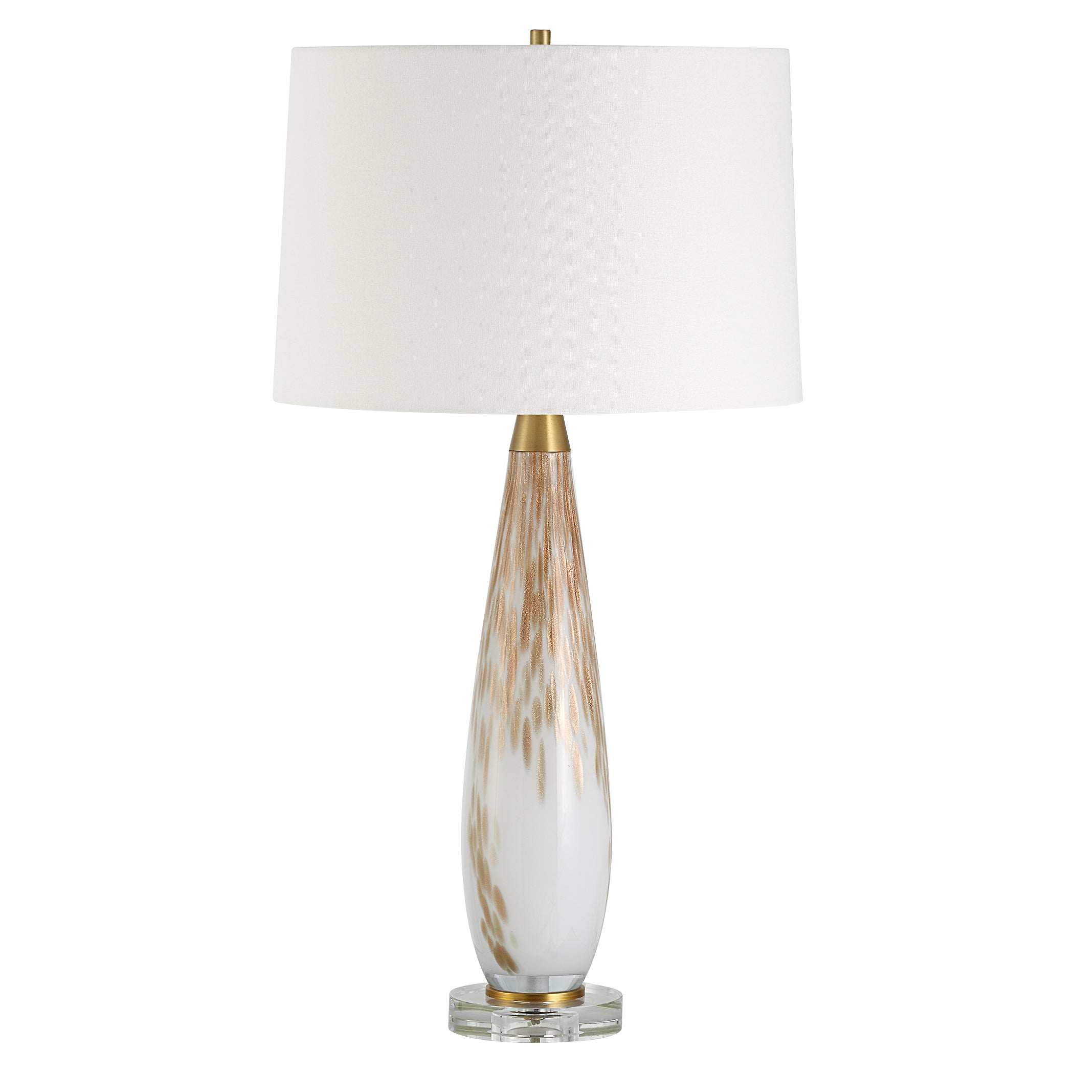 Uttermost Lighting Uttermost Lyra White & Gold Table Lamp