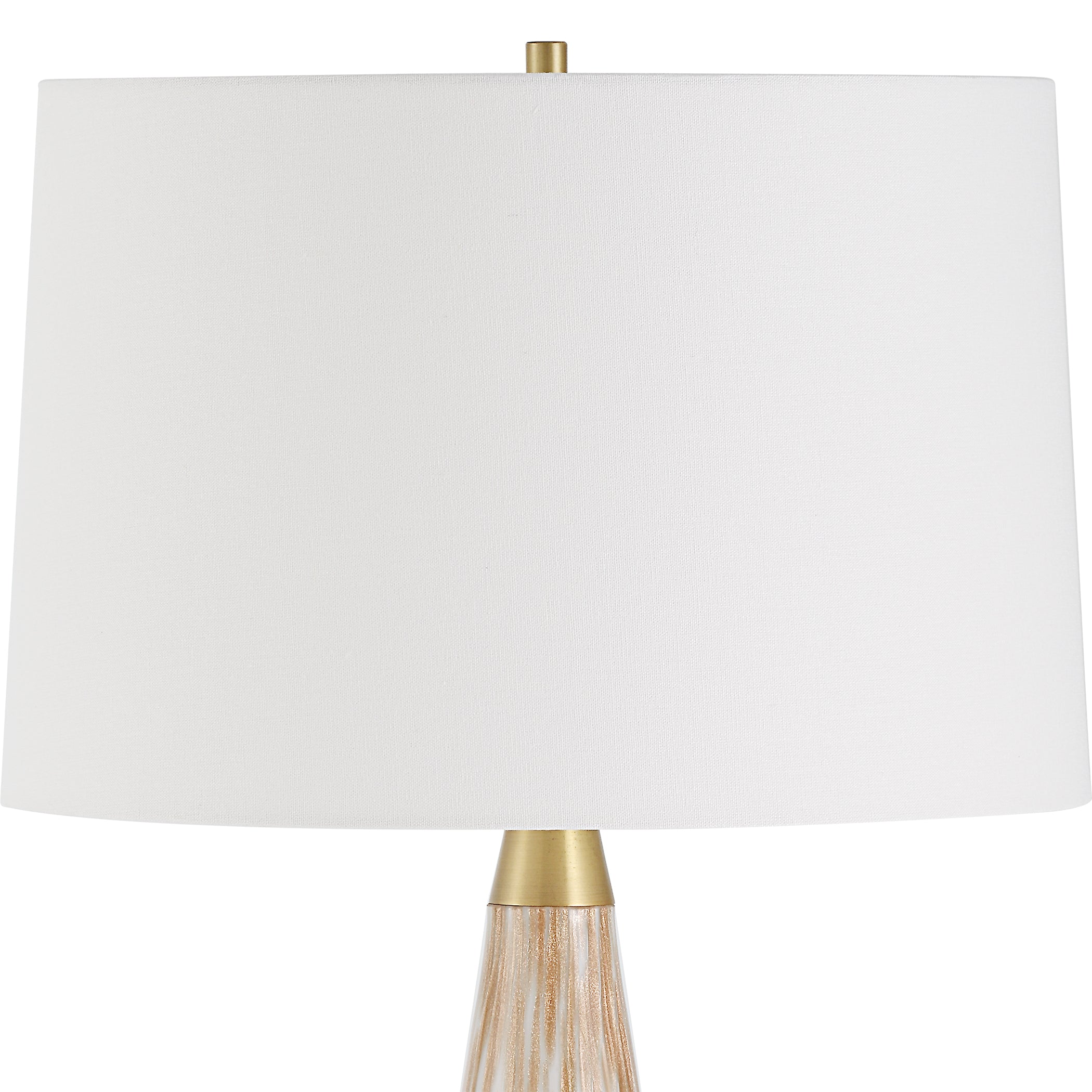Uttermost Lighting Uttermost Lyra White & Gold Table Lamp