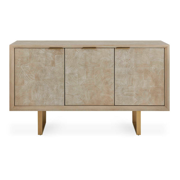 Uttermost Furniture Uttermost Maeva 3 Door Light Wood Cabinet
