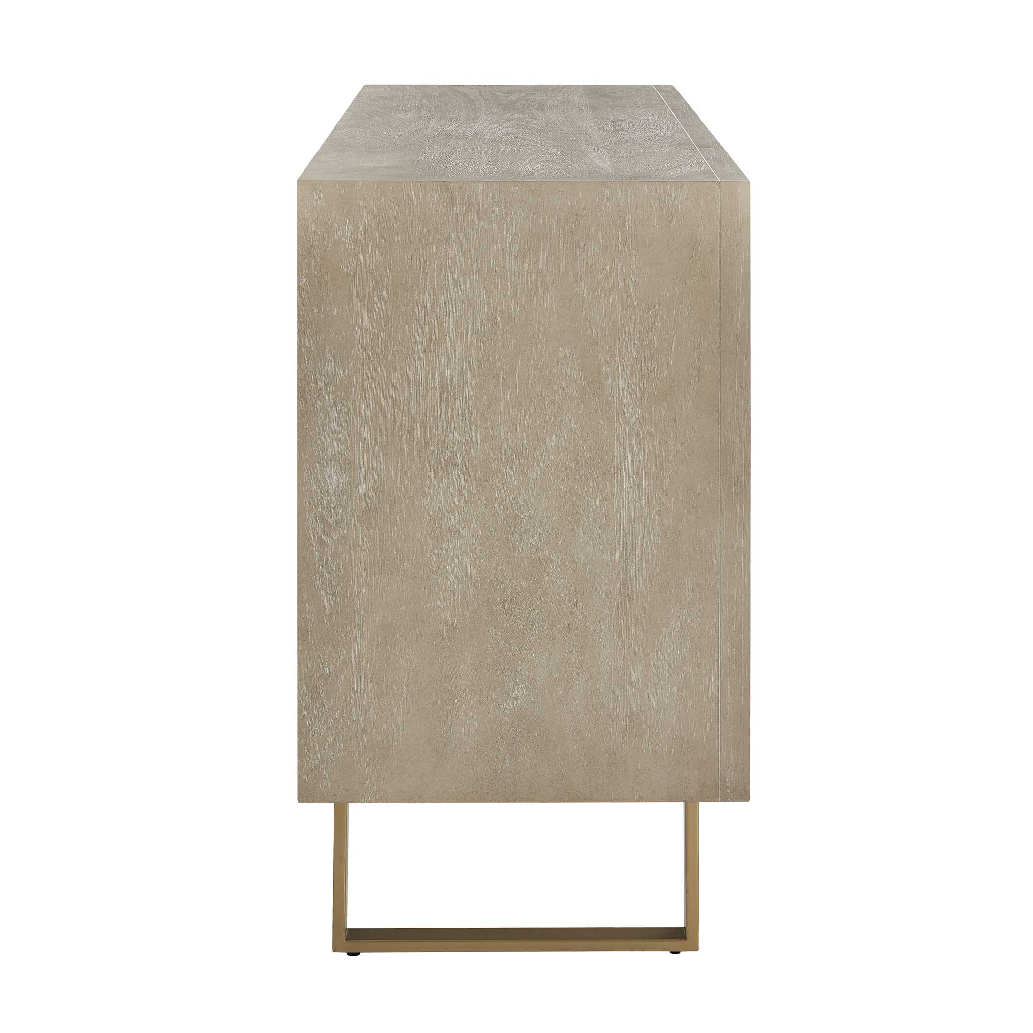Uttermost Furniture Uttermost Maeva 3 Door Light Wood Cabinet