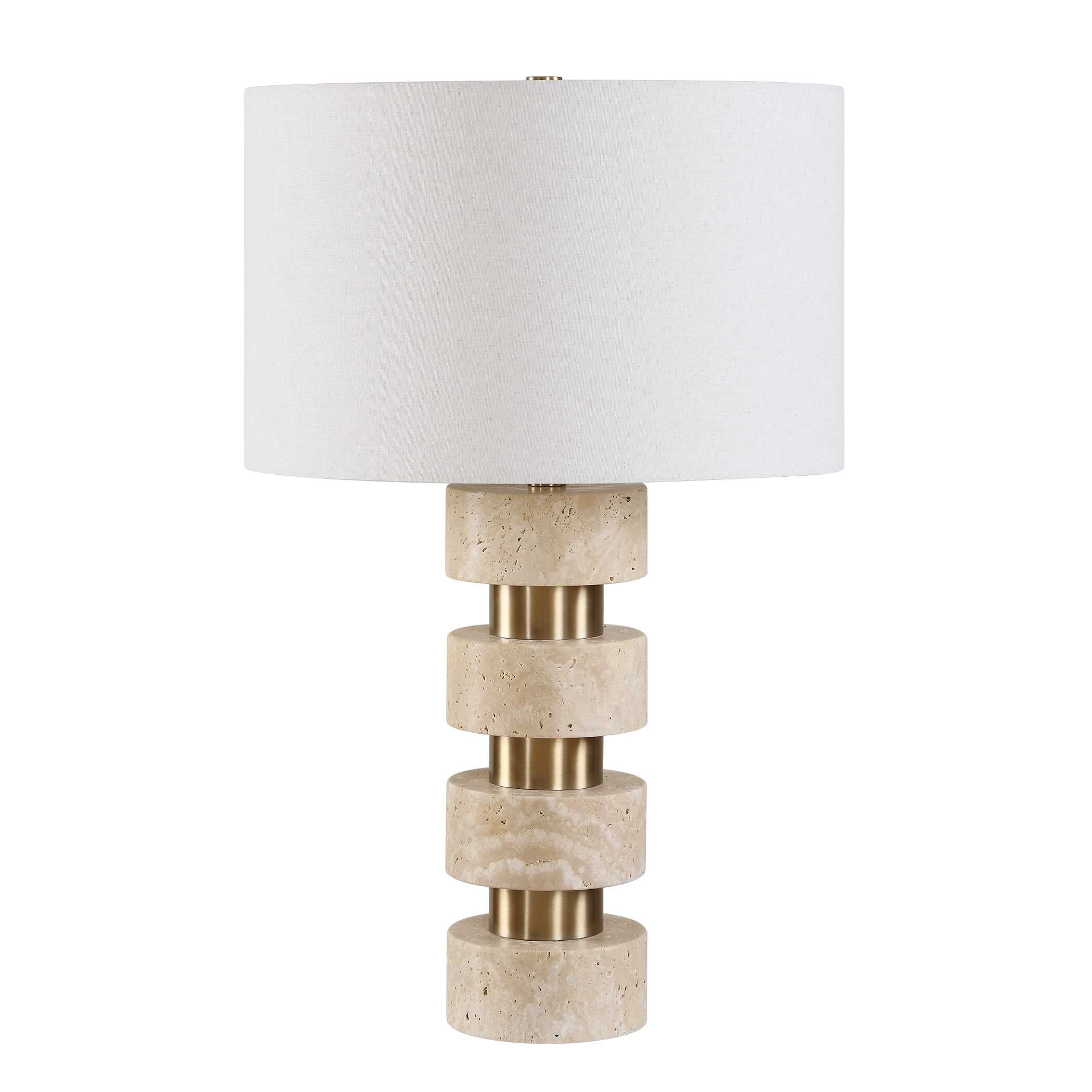 Uttermost Lighting Uttermost Makani Travertine Table Lamp