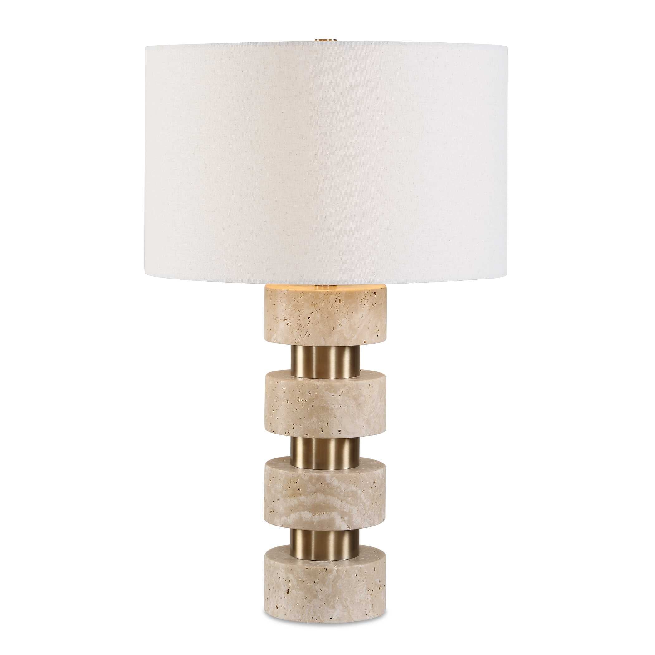 Uttermost Lighting Uttermost Makani Travertine Table Lamp