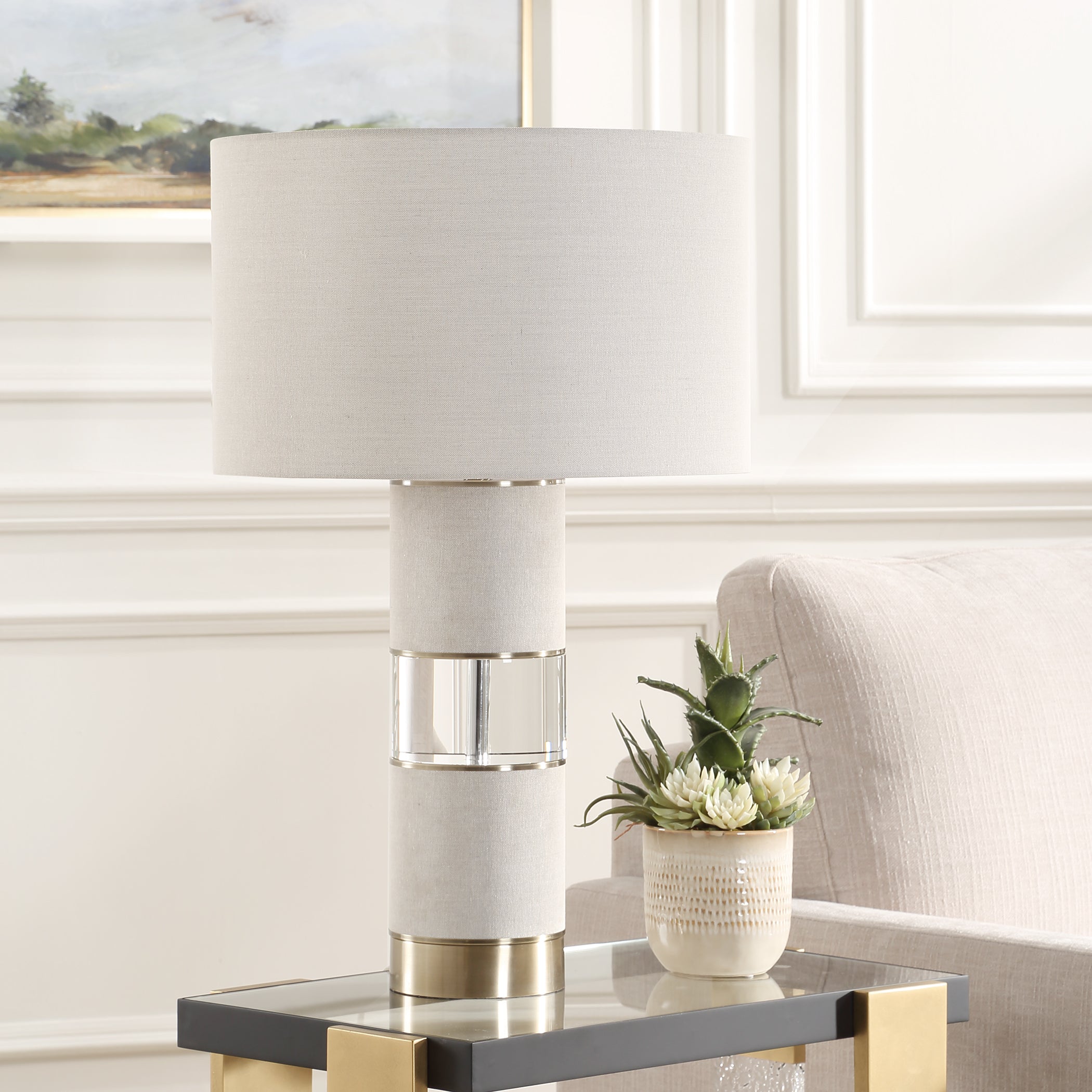 Uttermost Lighting Uttermost Maliyah Linen Table Lamp