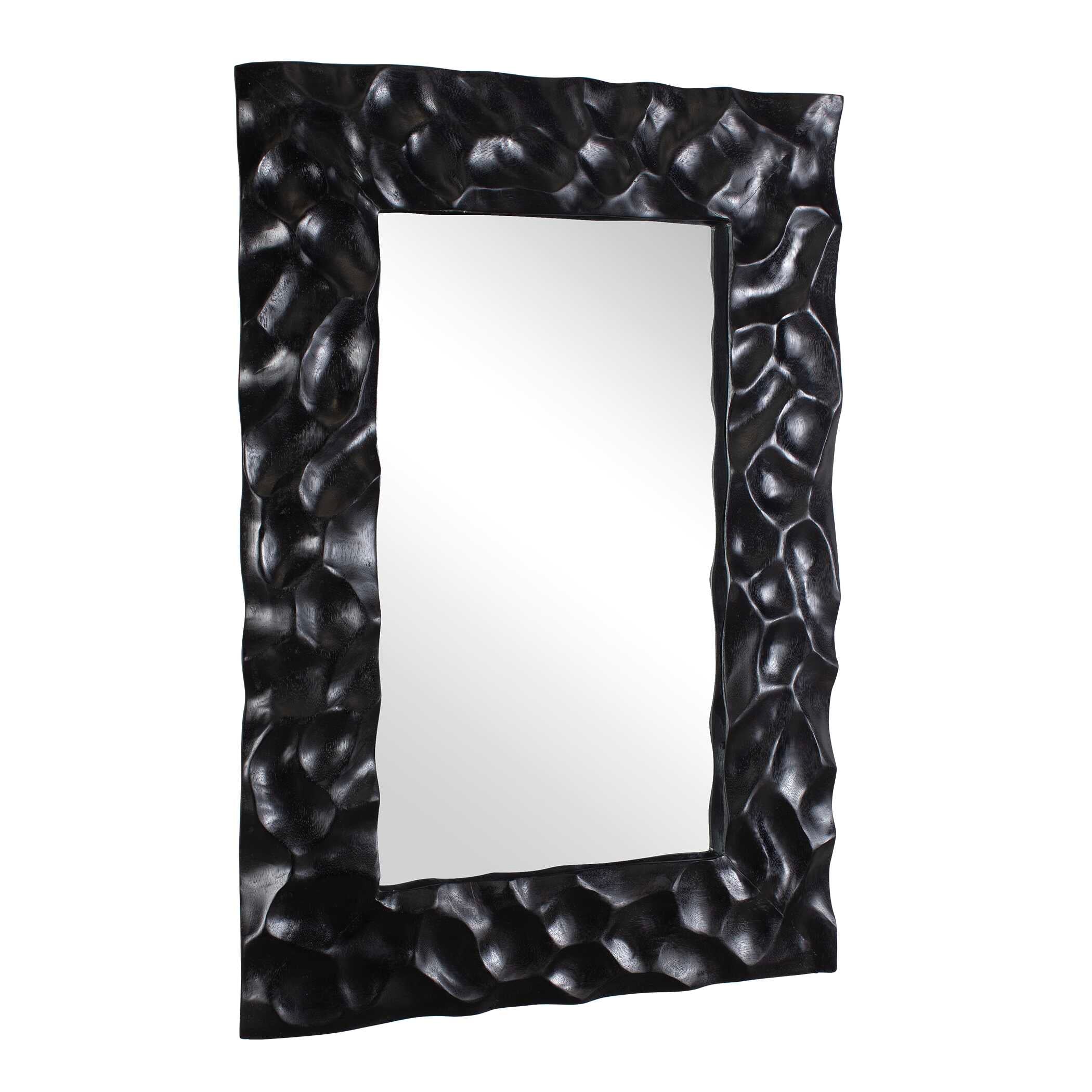 Uttermost Home Decor Uttermost Malosi Black Carved Mirror