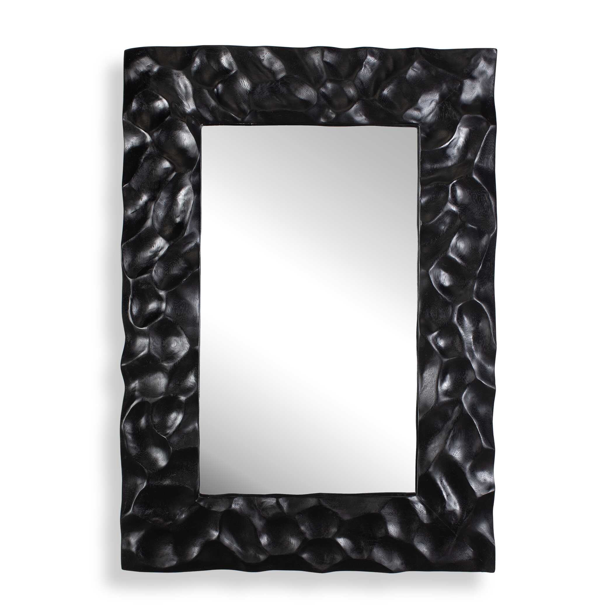 Uttermost Home Decor Uttermost Malosi Black Carved Mirror