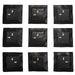 Uttermost Home Decor Uttermost Malosi Black Wood Wall Decor, Set/9