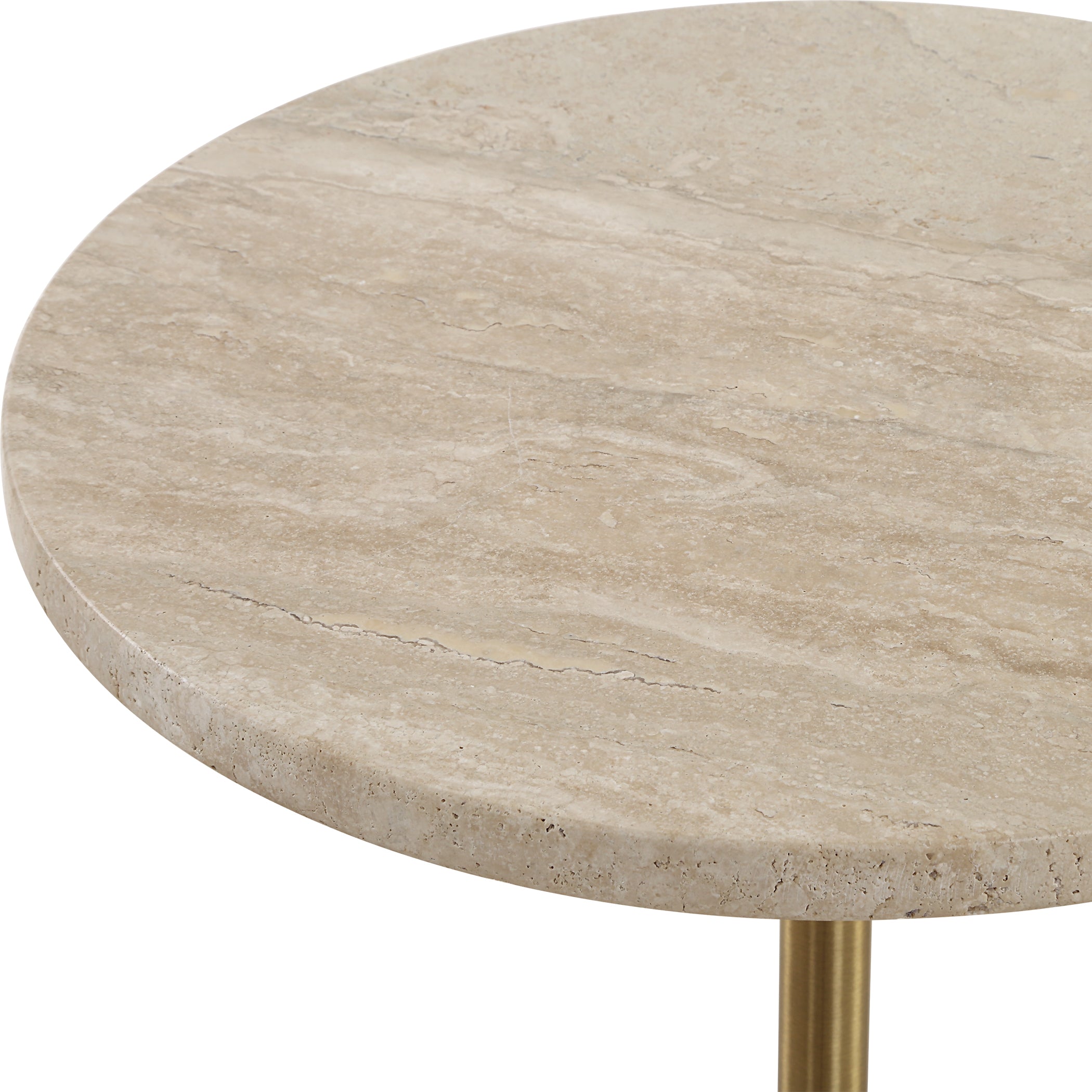 Uttermost Home Decor Uttermost Malya Travertine Accent Table