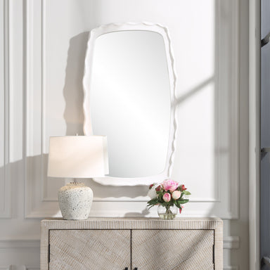 Uttermost Home Decor Uttermost Marbella White Mirror