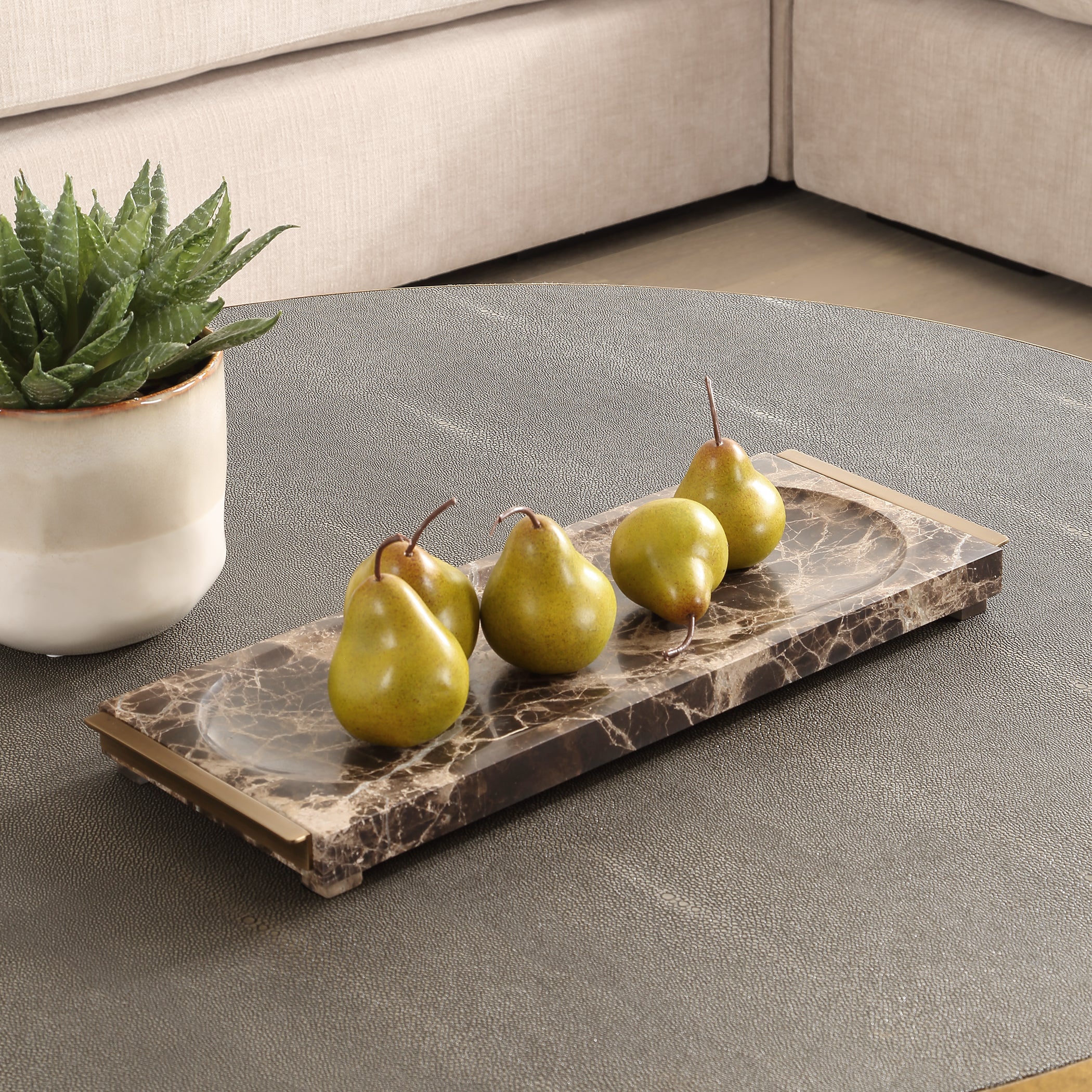 Uttermost Home Decor Uttermost Marble Tray Crest