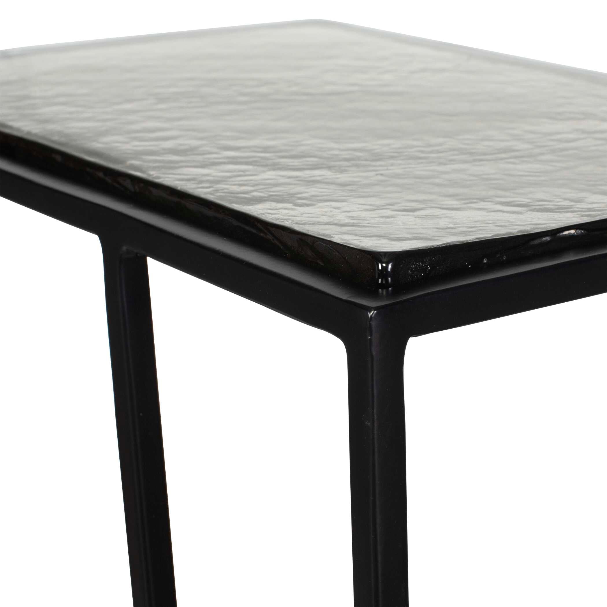 Uttermost Furniture Uttermost Mateo Glass Top Accent Table
