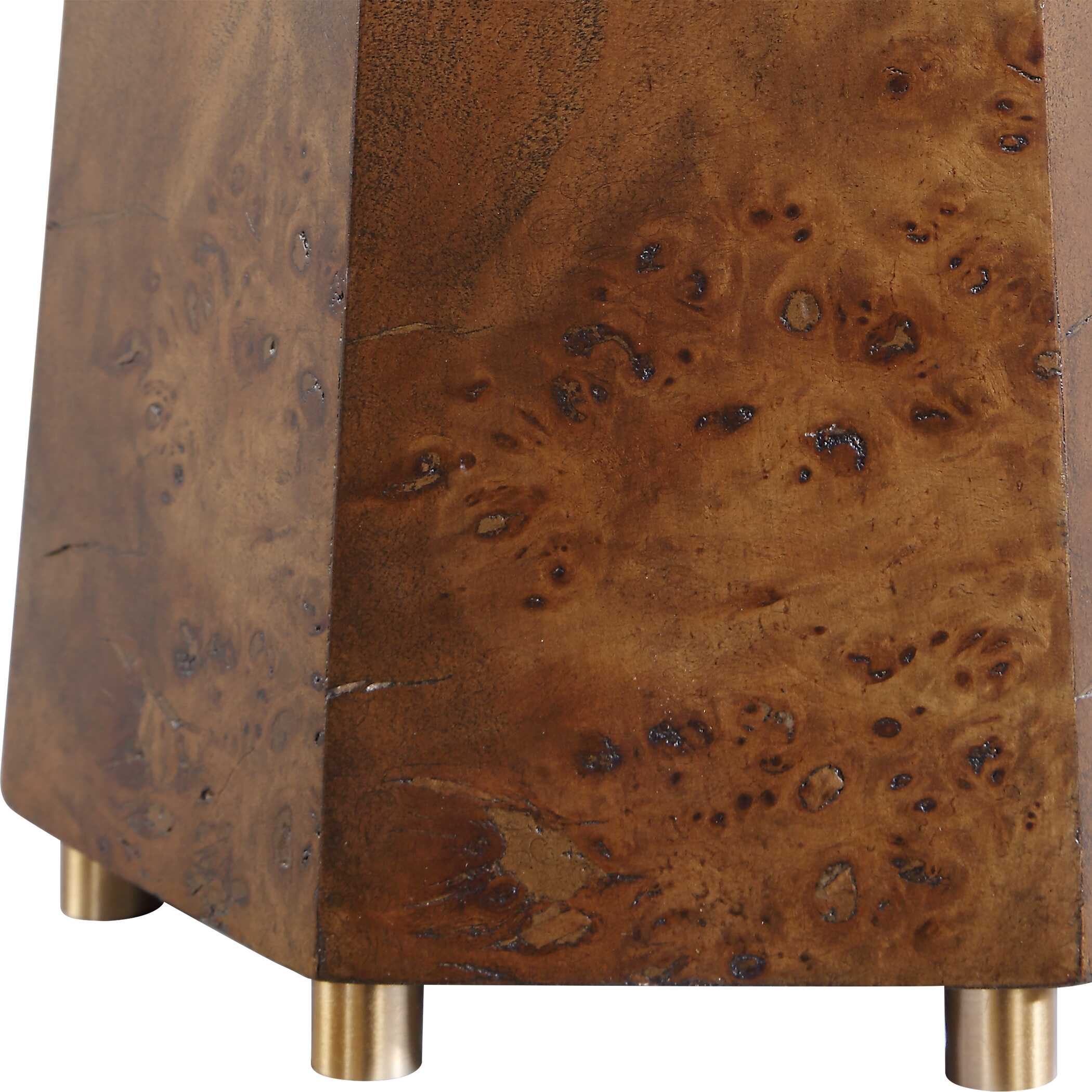 Uttermost Lighting Uttermost McCaffrey Tapered Burl Table Lamp