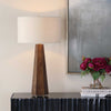 Uttermost Lighting Uttermost McCaffrey Tapered Burl Table Lamp