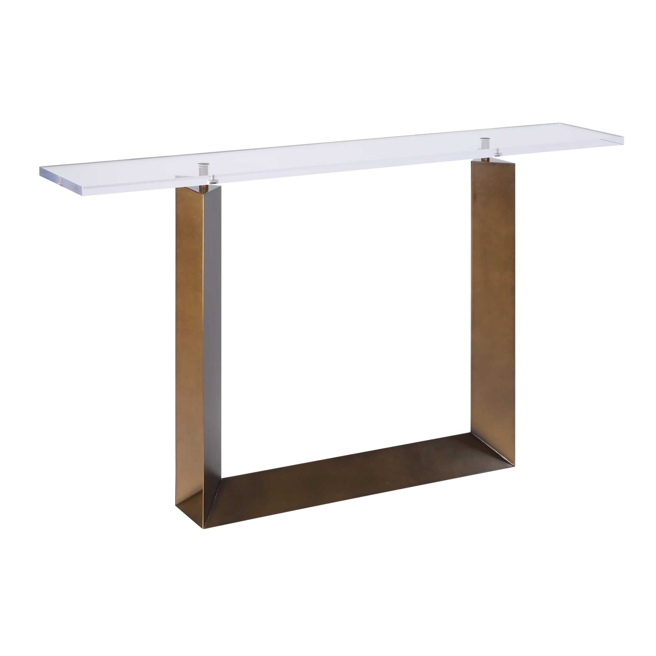 Uttermost Furniture Uttermost McElroy Modern Bronze Console Table