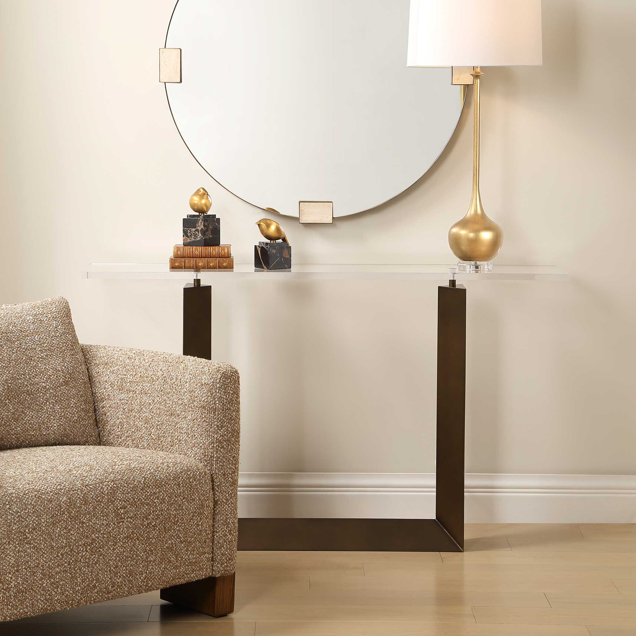 Uttermost Furniture Uttermost McElroy Modern Bronze Console Table