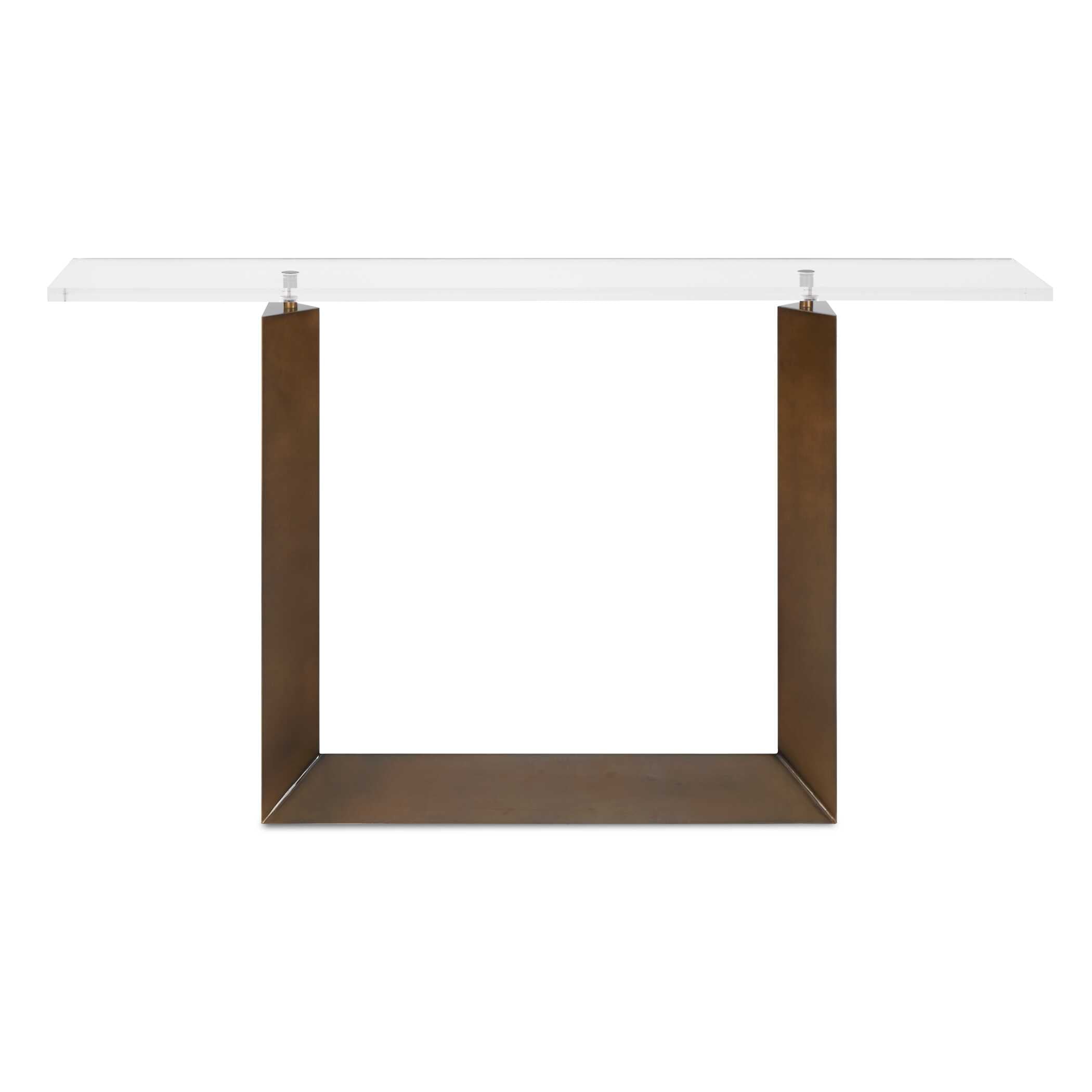 Uttermost Furniture Uttermost McElroy Modern Bronze Console Table