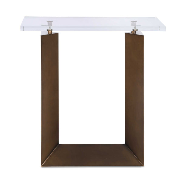 Uttermost Furniture Uttermost McElroy Modern Bronze Side Table