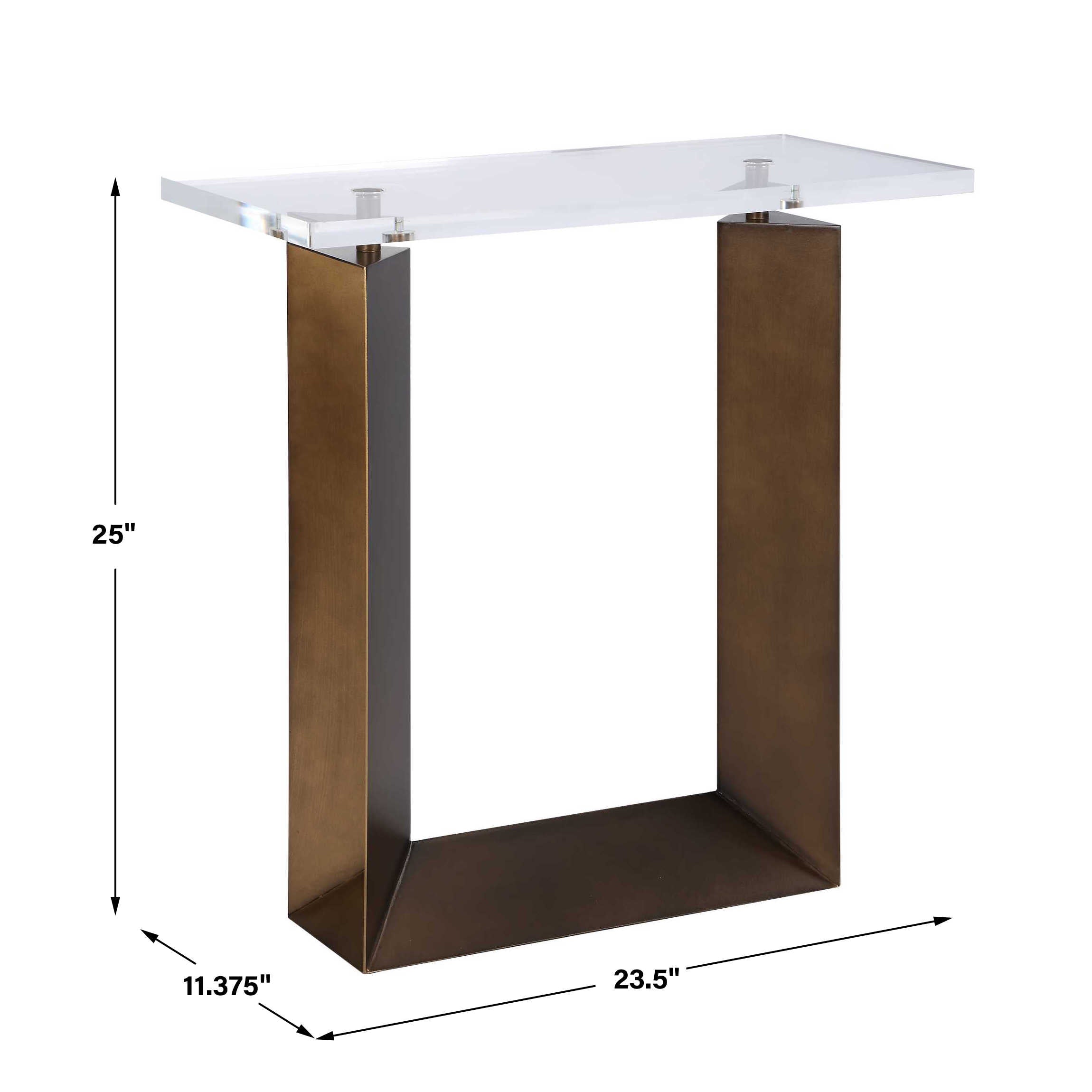 Uttermost Furniture Uttermost McElroy Modern Bronze Side Table