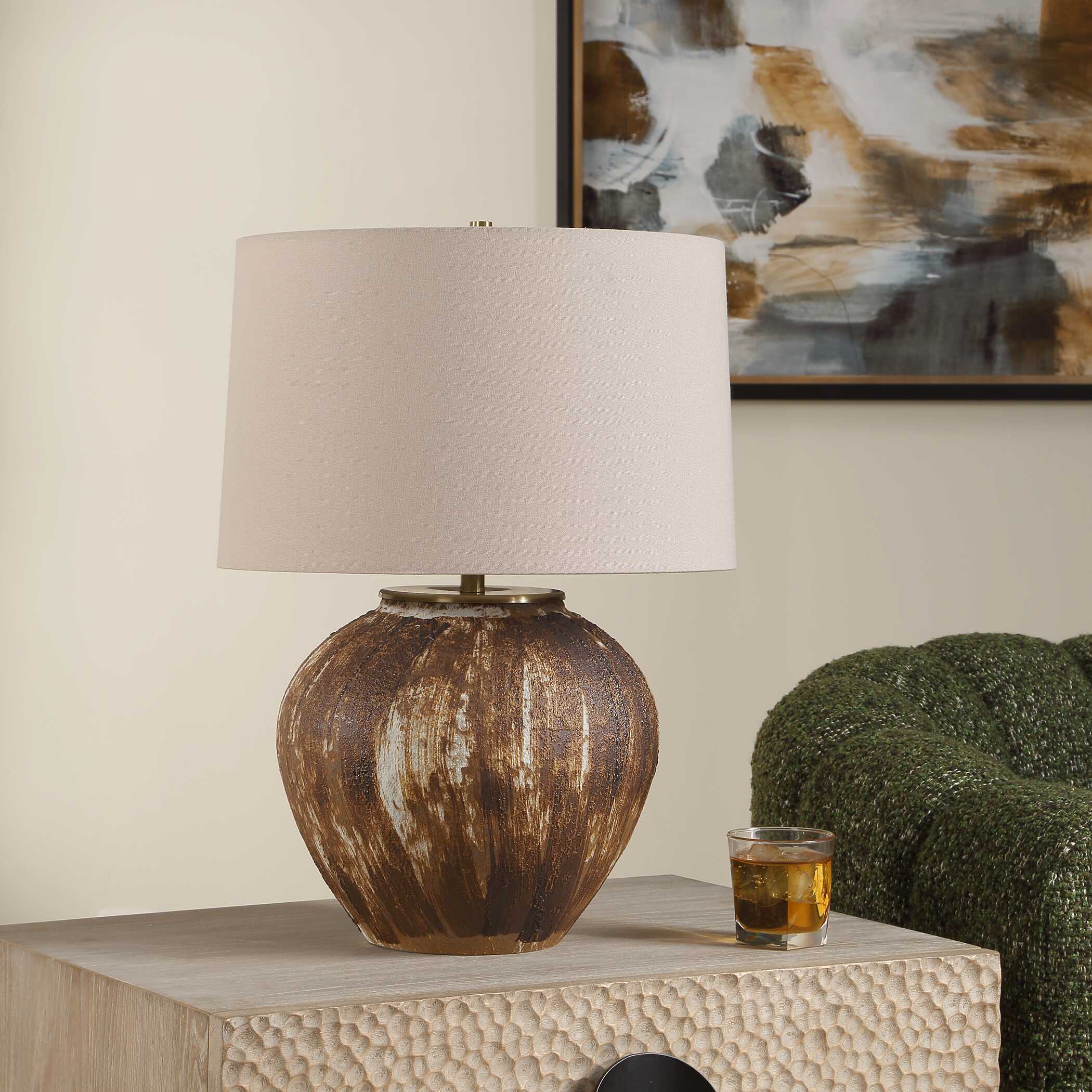 Uttermost Uttermost McKinley Textured Brown Table Lamp
