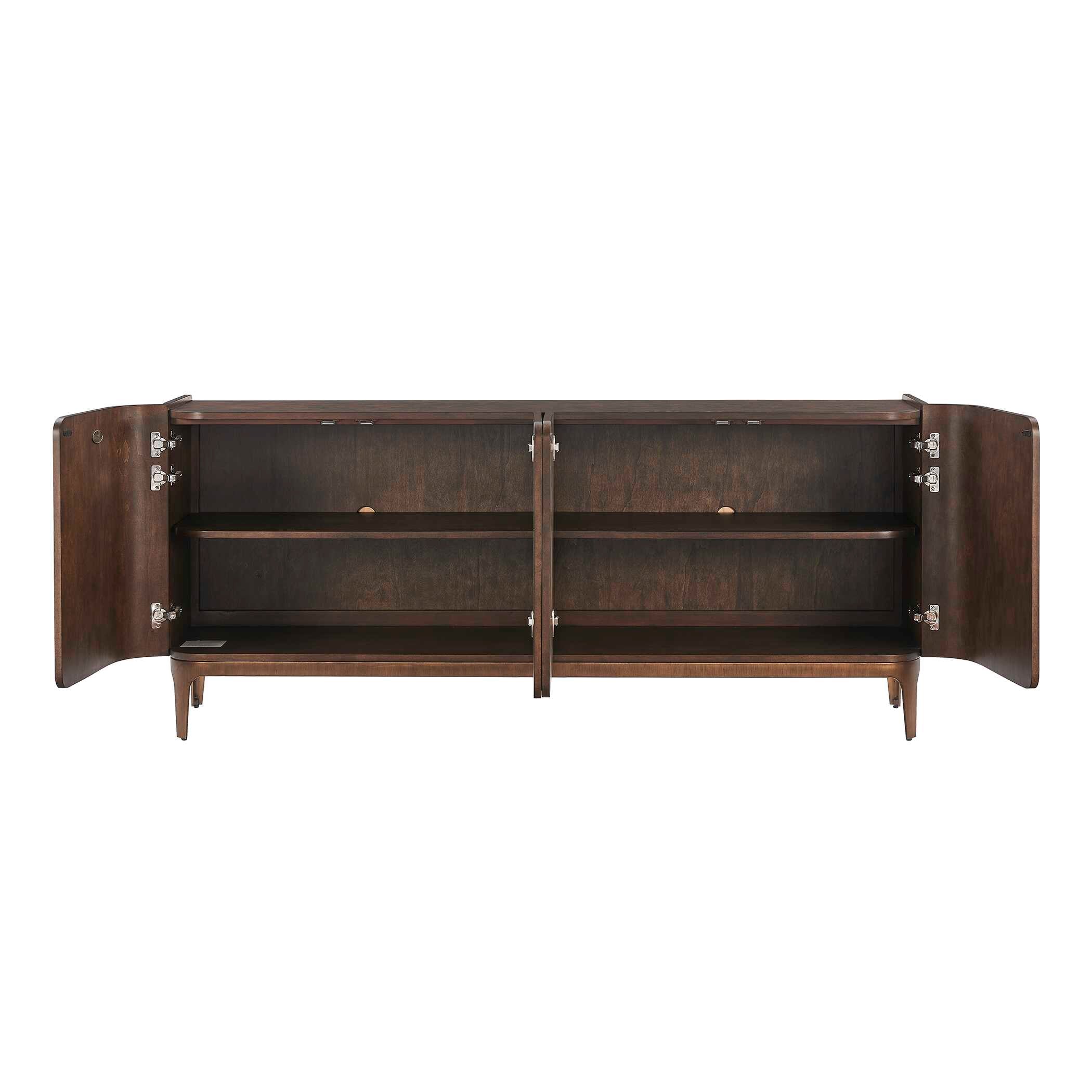 Uttermost Furniture Uttermost Melbourne Mappa Burl 4 Door Cabinet