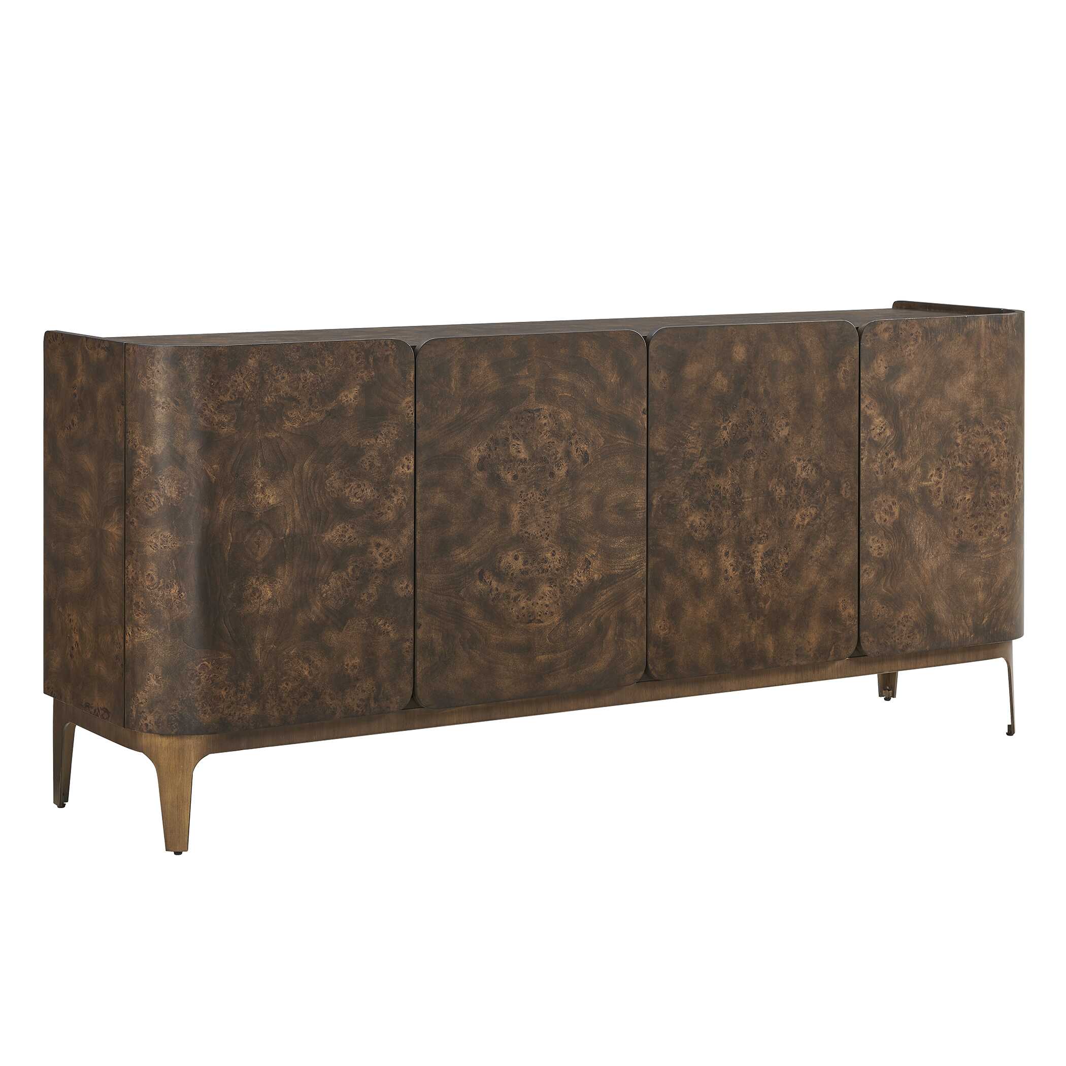 Uttermost Furniture Uttermost Melbourne Mappa Burl 4 Door Cabinet