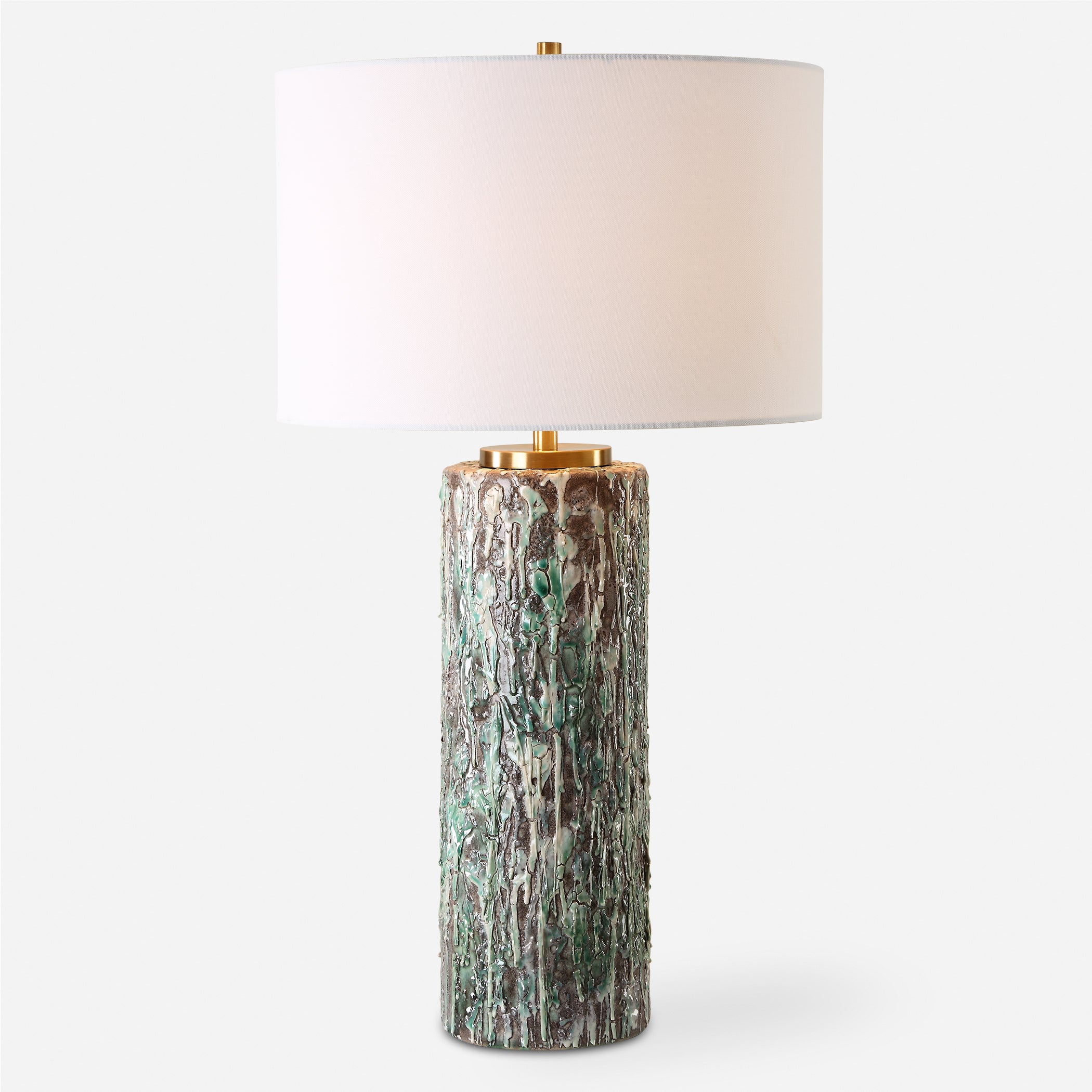Uttermost Lighting Uttermost Meltdown Ivory Teal Table Lamp