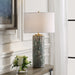 Uttermost Lighting Uttermost Meltdown Ivory Teal Table Lamp