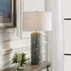 Uttermost Lighting Uttermost Meltdown Ivory Teal Table Lamp