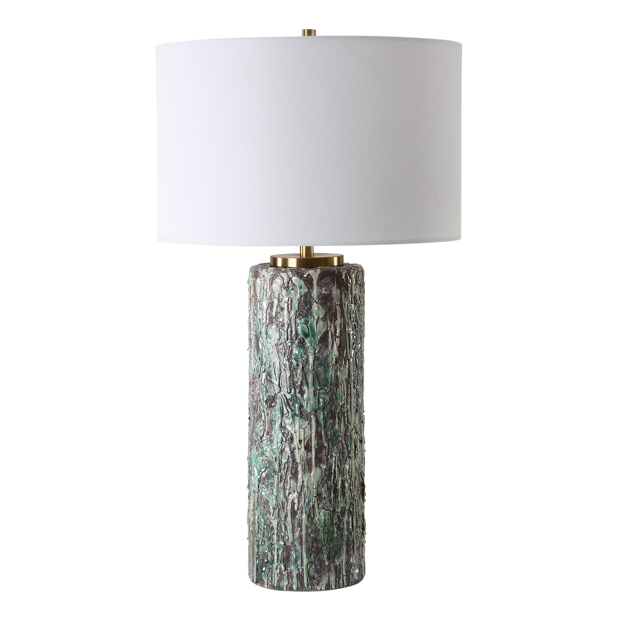 Uttermost Lighting Uttermost Meltdown Ivory Teal Table Lamp