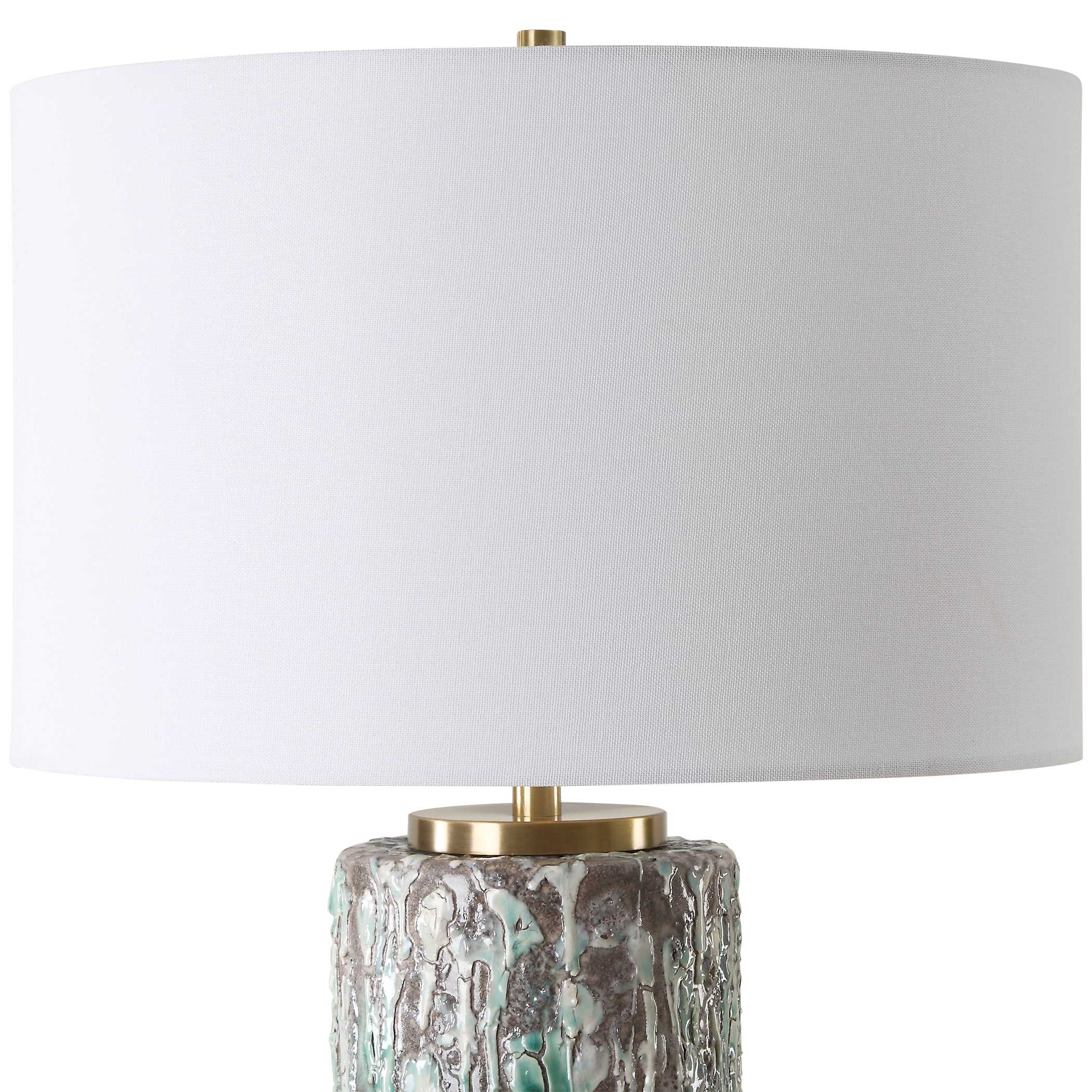 Uttermost Lighting Uttermost Meltdown Ivory Teal Table Lamp